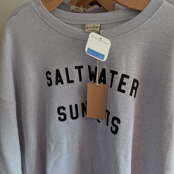 Women's Light Gray Crew Neck - Picture 2 of 4